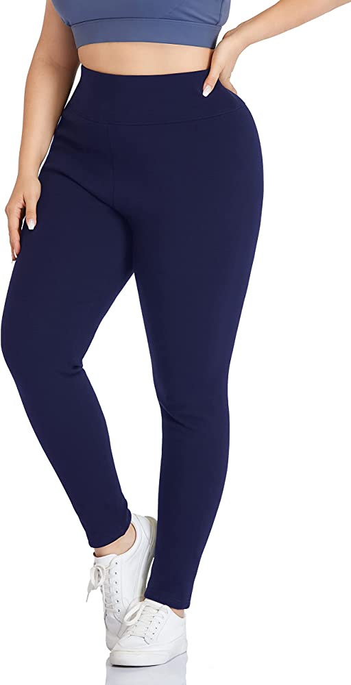 Plus size fleece hot sale lined leggings